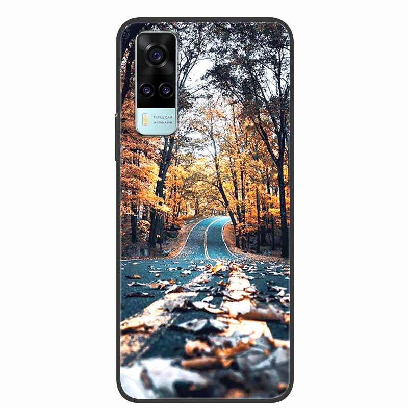 For vivo Y31 2021 Case Shockproof Soft silicone TPU Back Cover For Vivo Y53S 4G Y31 2021 Y 31 Case V2036 Phone Case Cute Cartoon