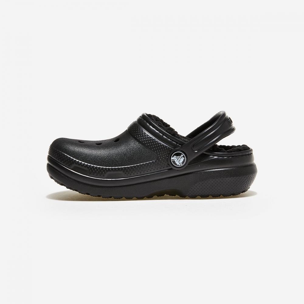 Crocs Classic Lined Clogs Kids Crs207010 Black Black
