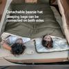 Ultralight Sleeping Bag Autumn Spring Summer Envelope Hooded Sleeping Bag for Camping Tourism Splicable LD150/250/350