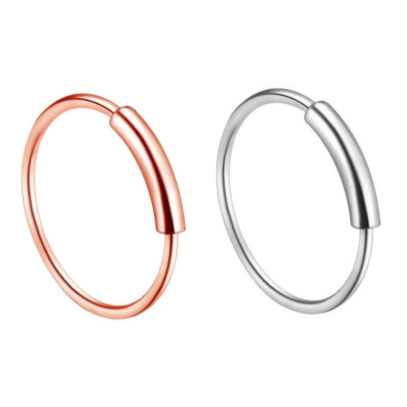 Bijoux Stud Anneau de Nez en Acier Inoxydable