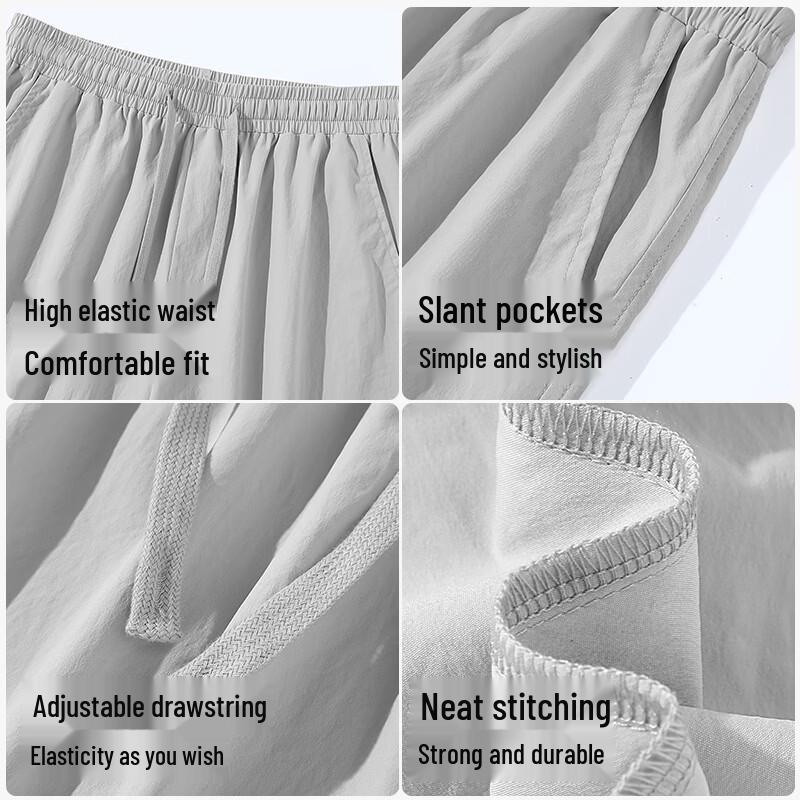 TonLion Men's Cool Breathable Casual Sports Shorts