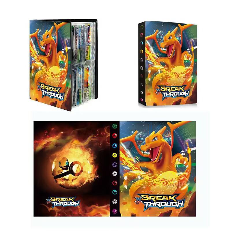 

240Pcs Album Pokemon Charizard Cards Album Book Cartoon Anime Pikachu Game Card Gx Ex Holder Collection Folder Kid Cool Toy Gift