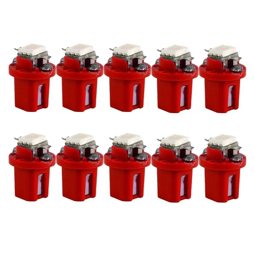 10pcs T5 B8.5d LED Car Instrument Panels Lights Low Power Bulbs 5050 SMD Automobile Dashboard Switch Lamp 12V Car Light Interior