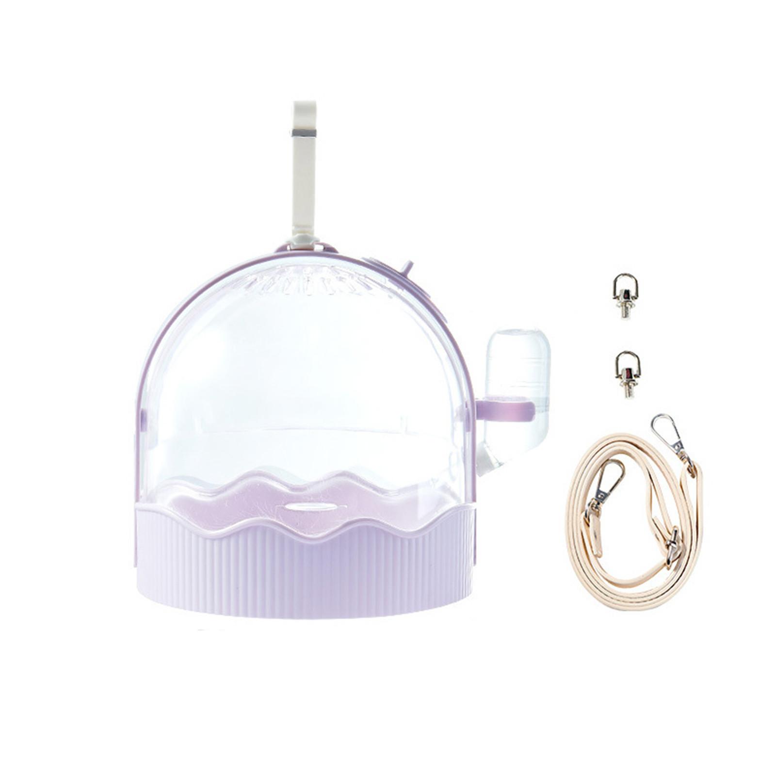 

Прозрачная переноска для домашних животных, дорожная, ручная кладь, портативная сумка через плечо One Size фиолетовый