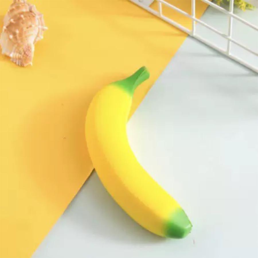 Banana Reducer Toy Simulated Banana Squishy Toy Squeeze Stress Relief Fidget Toy Slow Rising Desk Accessory For Adults Gifts
