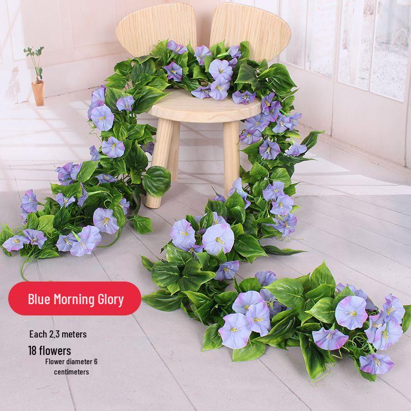 Artificial Rose Flower Vine for Balcony, Staircase, and Railings Decoration
