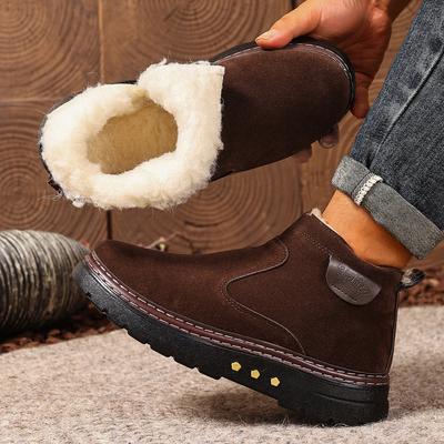 Scarpe alte da uomo in cotone con pile, nuove di zecca, invernali 2026, comode e resistenti, antiscivolo, spedizione gratuita