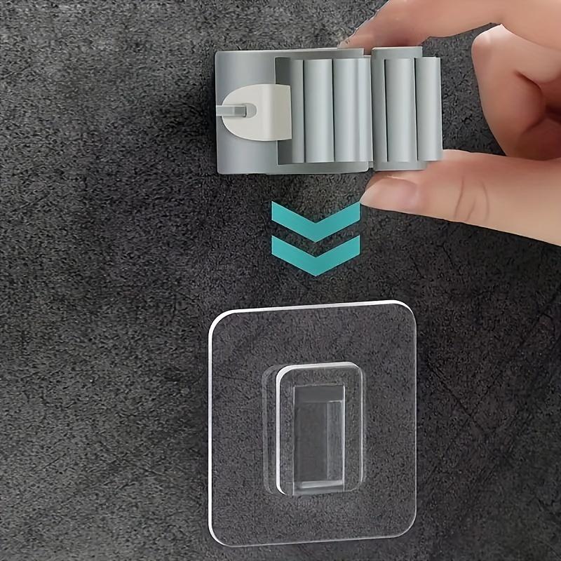 Mop 24pcs Broom Holder Household Storage Rack Adhesive Hooks Wall Mounted Mop Organizer Holder Brush Broom Hanger Organizer