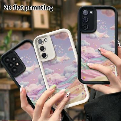 Phone Case: 2D Flat Samsung Galaxy A34 A35 M05 M06 S20 S22 S21 FE Plus 5G Protective Case, Gentle and Dreamy, Perfect Christmas and Halloween Holiday 