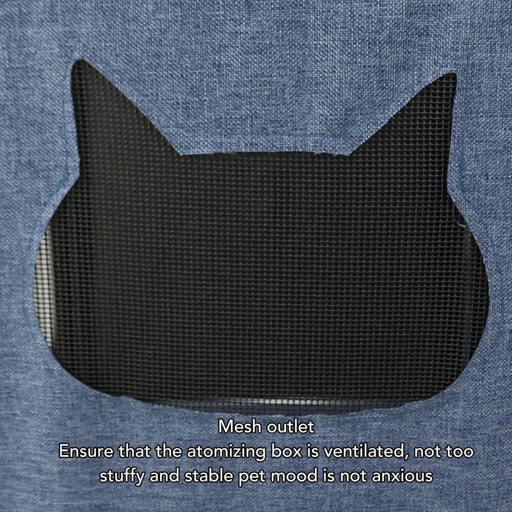 Nebulizer Dog Tent, Spacious Foldable Pet Nebulizer Nest with Double Holes, Multi-functional Dog Crate for Home Pet Hospital