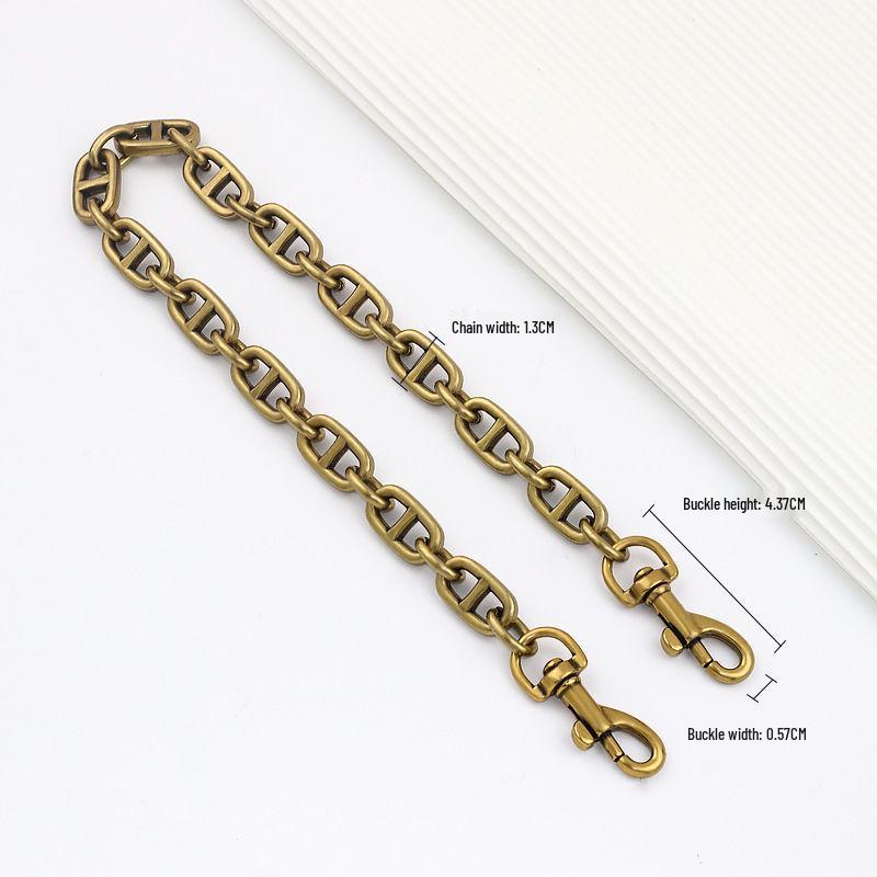 Antique Gold Chain for Thickened Crossbody or Shoulder Strap Replacement