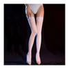 Sexy Horse Oil Shiny Silk Stockings Silicone Non-Slip Lace Thigh High Socks Summer Ultra Thin Hosiery Lingerie