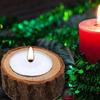 New Pillar Design Tealight Candlestick Wooden Candle Holder   Flower Pot Home Garden Decoration