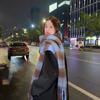 Scarf Female Winter Korean Versatile Atmosphere Pulled Fluffy Soft Waxy Thickened Warm Shawl Student Couple Scarf