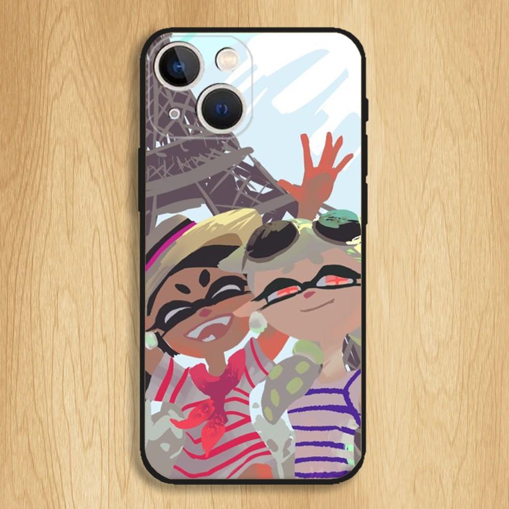 Game Splatoon Phone Case For iPhone15,14,13,12,11,Pro,Max,Plus,Mini,X,XS,XR,8,7,6,S,Plus,SE Soft Black Case