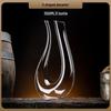 ZISIZ European Style Crystal Glass U-shaped Wine Decanter
