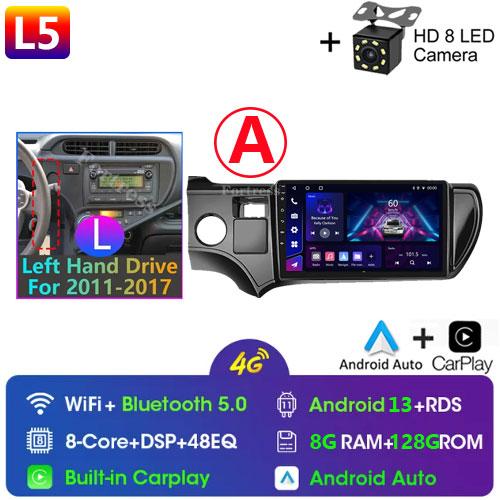 Car Radio For Toyota Aqua Prius C 2011-2017 Multimedia Automotive Autoradio Carplay Android Auto Wireless Video Car GPS WIFI