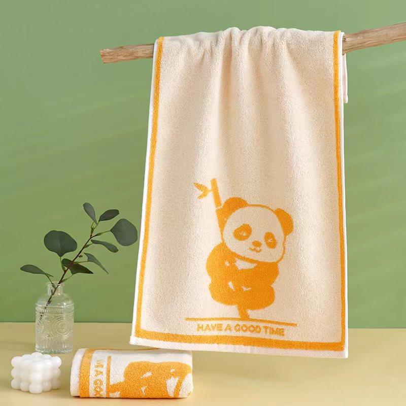 

1 шт. 25x50 см хлопковое мультяшное кунг-фу панда впитывающее мягкое детское полотенце для ванной комнаты подарок на китайский Новый год 25x50cm жёлтый