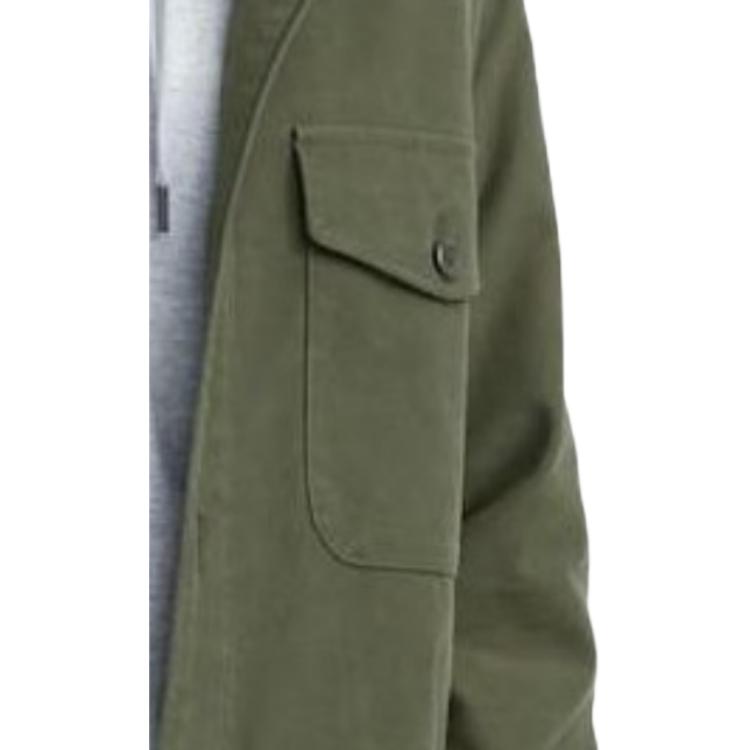 UNIQLO Solid Color Loose Fit Lightweight Work Shirt Unisex shirts Olive 462092-56