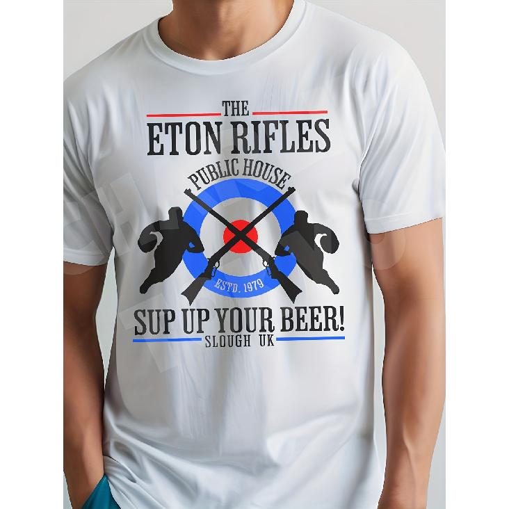 The Jam Inspired T Shirt Original Design Paul Weller Eton Rifles 1970S Punk Mod S белый