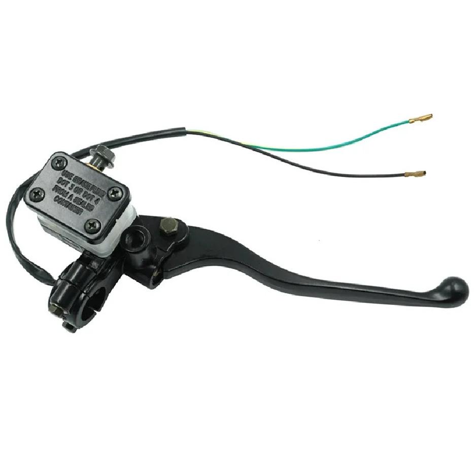 7/8" 22mm Front Right Universal Motorcycle Hydraulic Brake Clutch Master Cylinder Reservoir Levers With Cable ATV Motorbike