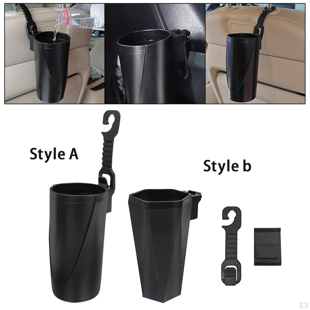 Car Hanging Trash Can, Accessories, Wastebasket, Storage Box, Vehicle Garbage Can for