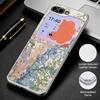 Retro Watercolor Flower Print Case For Samsung Z Flip 8 7 6 5 Luxury Plating Leather Skin Folding Phone Cover For Galaxy Z Flip8 Flip7 Flip6