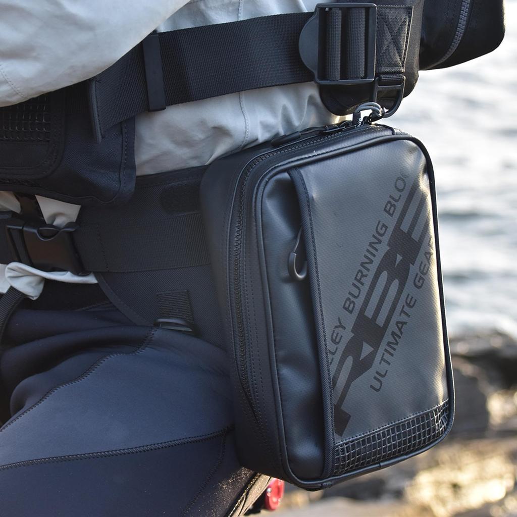 SOSHIN RBB Rock Shore Supporter Fishing Belt, Full Black, Free Size