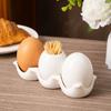 Mini Salt and Pepper Bottle Ceramic Seasoning Jar Creative Simulated Egg Spice Jar Set  Cooking