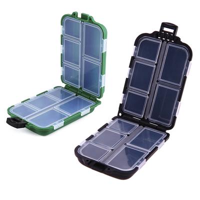 1 pz 10 Scomparti Scatola Contenitore Porta Esche Ami Attrezzatura da Pesca