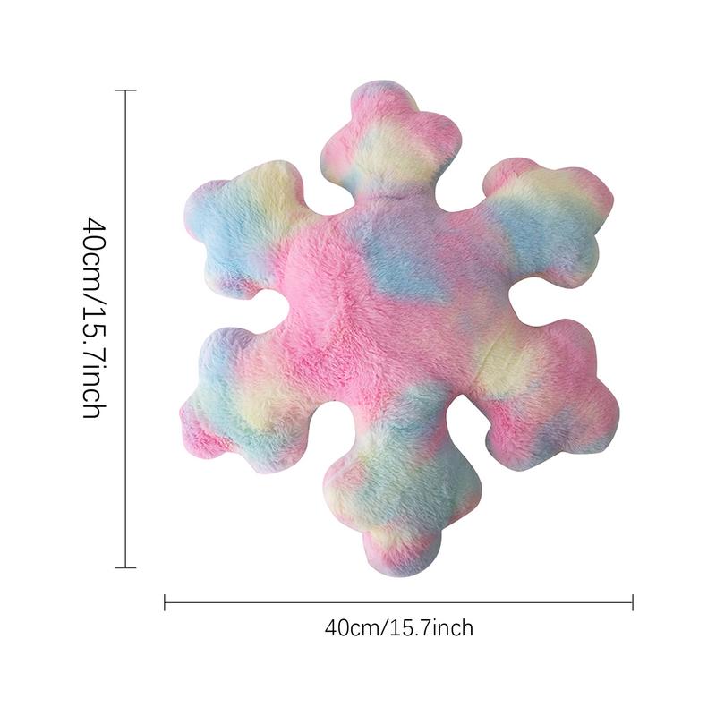 Christmas Snowflake Pillow Filled PP Cotton White Snow Cushion Home Holiday Decoration New Year 2024 Cojines Navidad