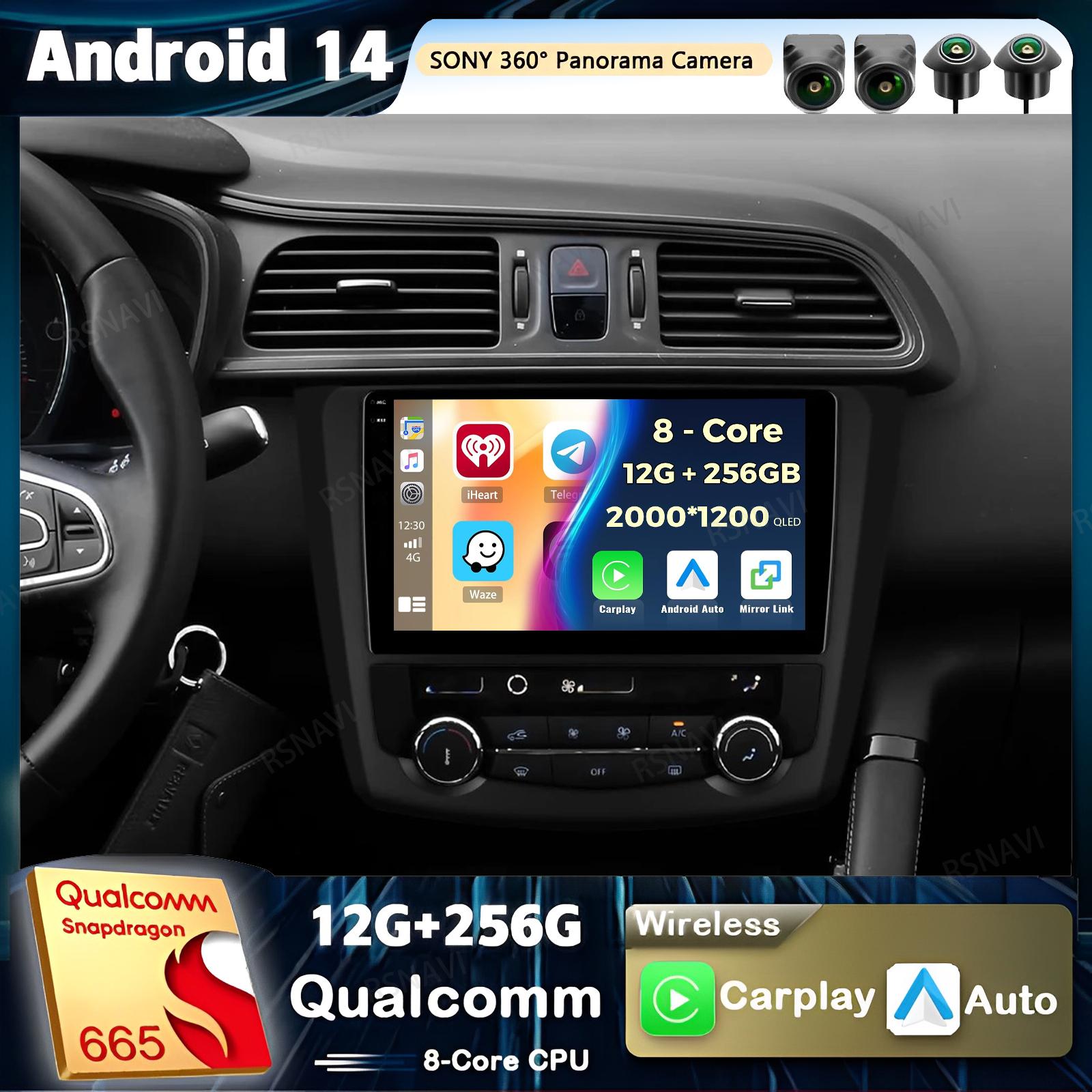

Android 14 Carplay автомобильное радио для Renault Kadjar 2015 2016 2017 2018 2019 мультимедийный видеоплеер навигация GPS стерео 2 Din DVD