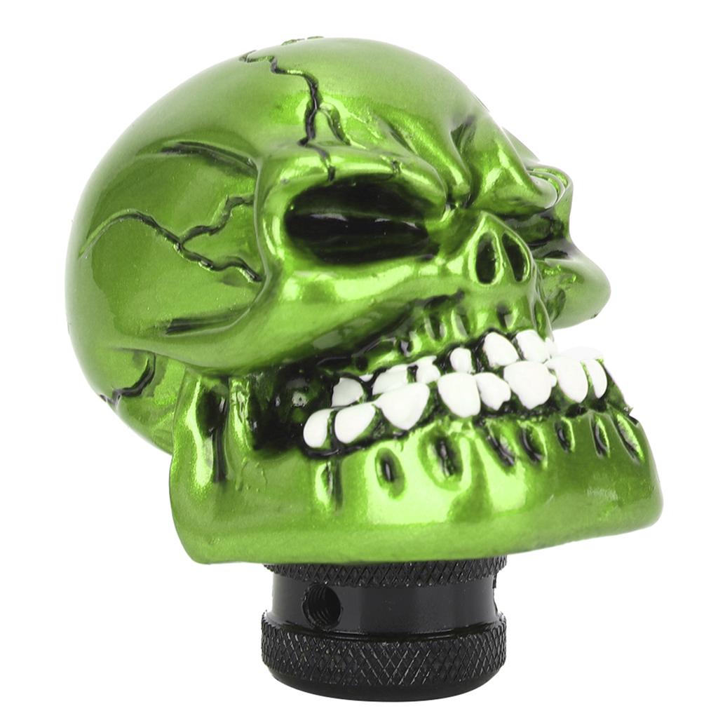 Skull Head Stick Manual Shift Knob Lever Modified Shifter Gear 8MM  10MM  12MM AdaptersBlack