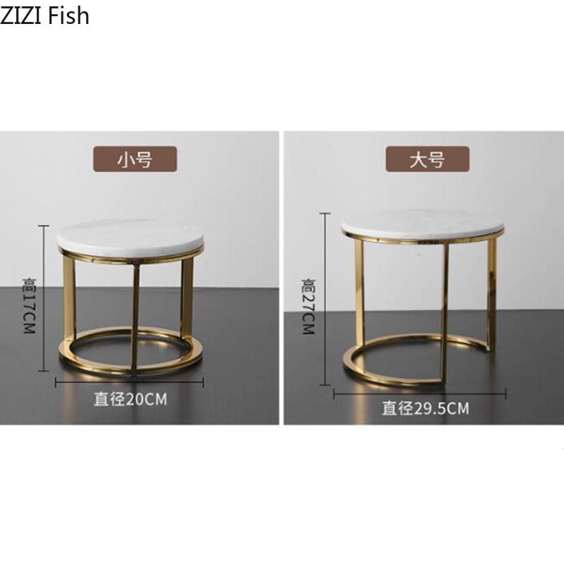 Creative Marble High Footed Fruit Tray Decoration Nordic Wedding Party Dessert Display Rack Home Decoration Cake Tray Tableware