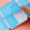Pill Box 7 Grids Portable Double Layer Mini Medicine Box Sealed Moisture Proof One Key To Open The Cover