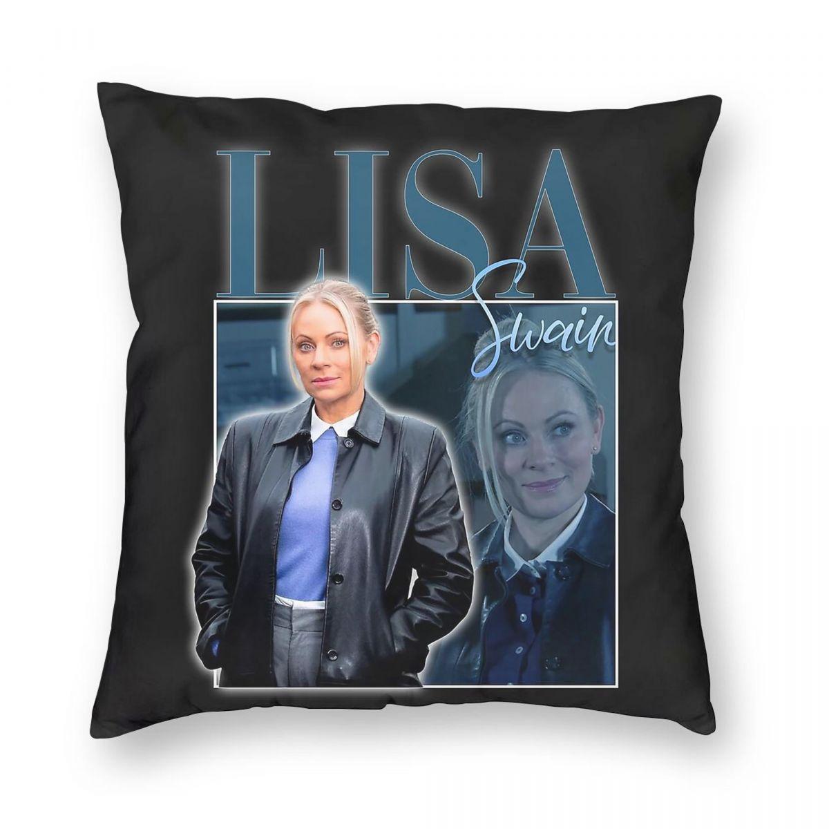 

Lisa Swain Coronation Street Square Pillowcase Polyester Linen Velvet Creative Zip Decorative Bed Cushion Cover 12x12Inch