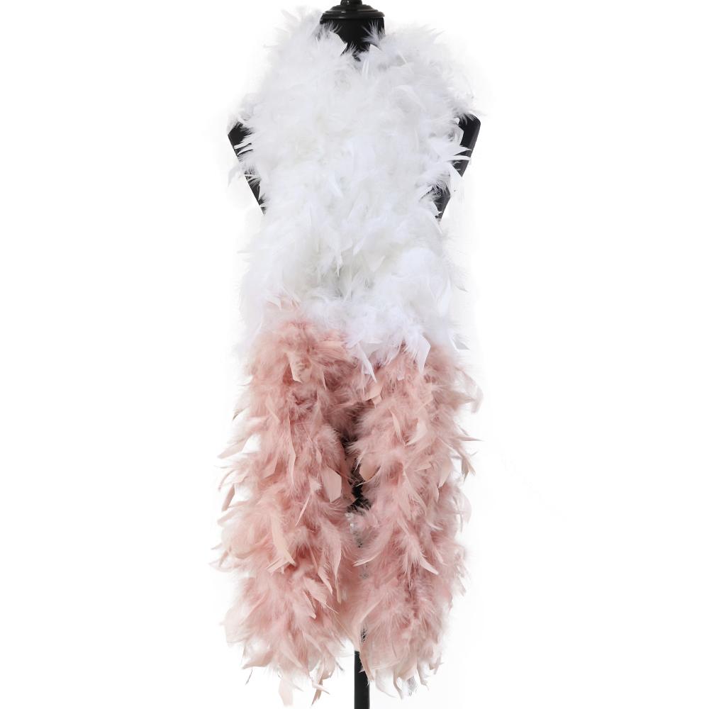 DIY 90Gram High Quality Fluffy Turkey Feathers Boa for Shawl Red Pink Plumes Ribbon Wedding Dress Decoration Crafts Feathers 2 Yards