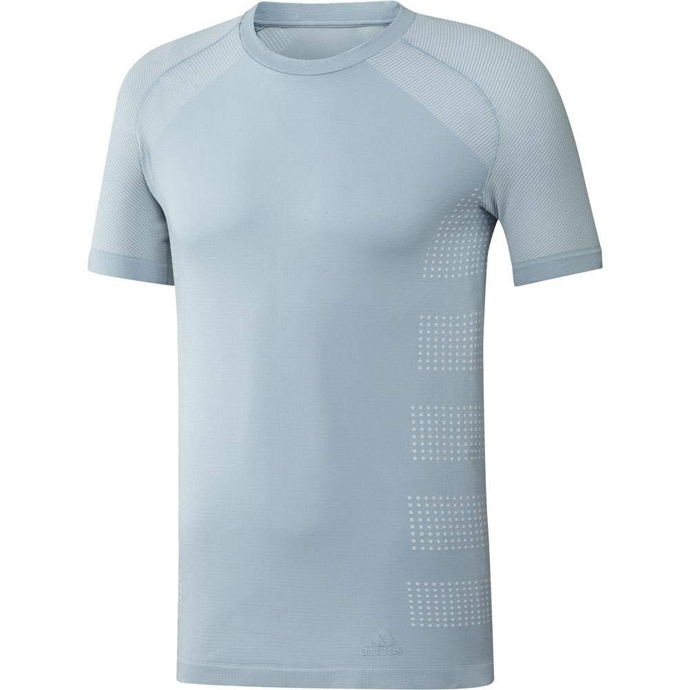 

Adidas Повседневная Удобная Ультралегкая Футболка с Коротким Рукавом Мужские Топы Серая Белая DS8839 S