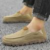 Luxury Brand Men's Casual Shoes Fashion Canvas Man Loafers Slip-on Walking Footwear Breathable Lightweight Lazy Driving Shoes