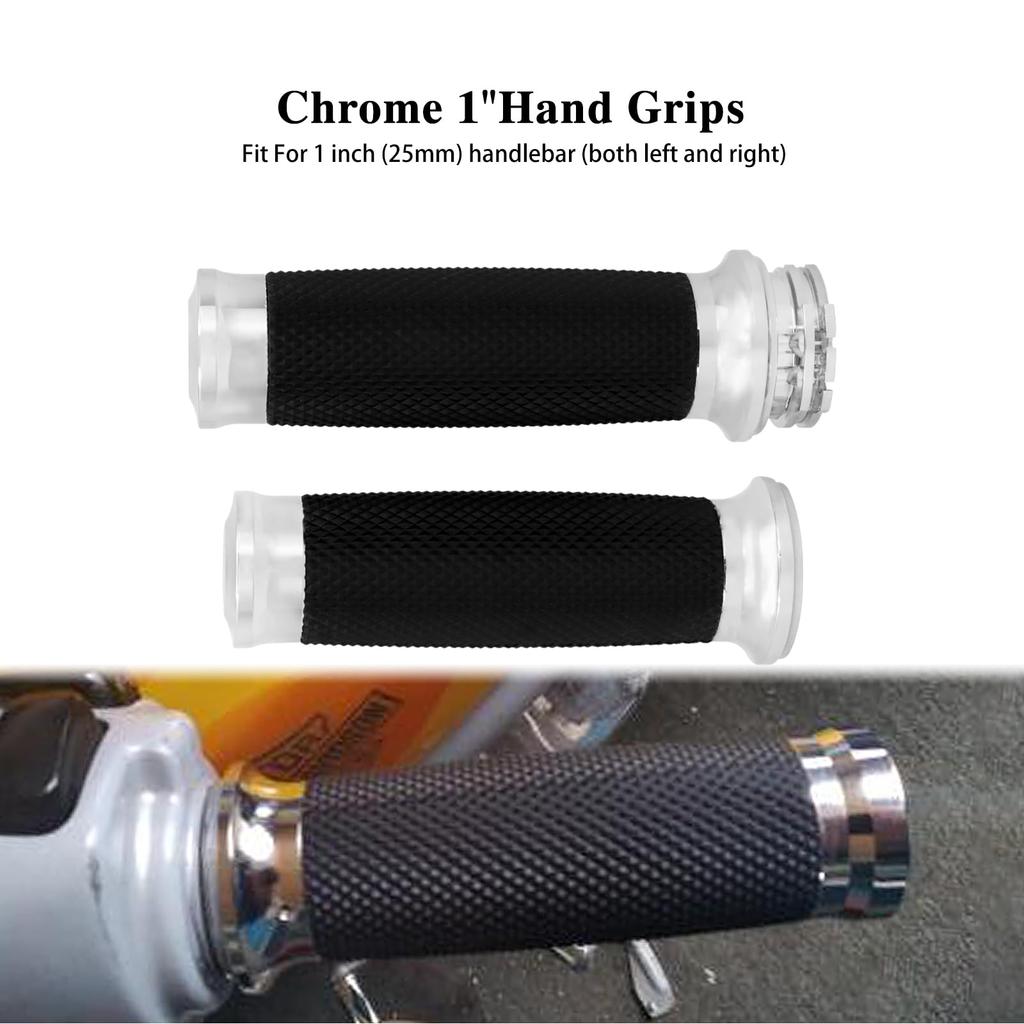 HCmotorku Bike Handle Grip Grip 1" Handlebar Hand 25mm for Harley Touring 1996-2007 Sportster