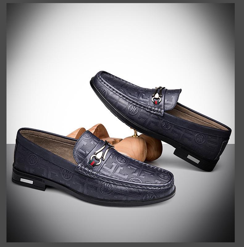 Men's Leather Loafers: Driving, Casual, Business Slip-On Shoes with Soft Sole