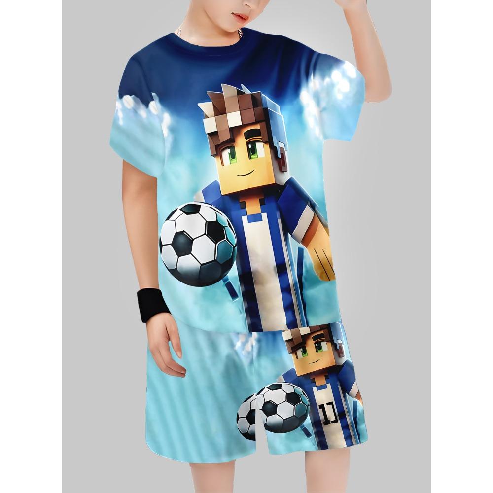 new Digital Printing Cross Border Children's Clothing Casual Short Sleeved T-shirt Boys' Clothing