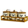 RuHan Schmetterling Keramik Versiegelbares Vorratsglas Set