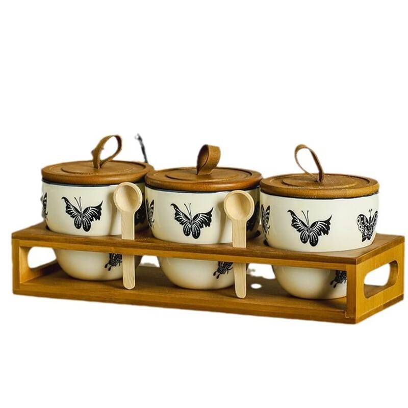 RuHan Schmetterling Keramik Versiegelbares Vorratsglas Set