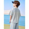 Montagut Boys' Summer Letter Print Color Block Sport Set