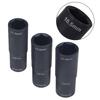 3pcs 1/2-inch Drive Lug Nut Flip Socket Set 18.5 X 19.5mm 20.5 X 21.5mm 17.5 X 16.5mm Wheel Nut Removal Socket Set Tools