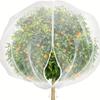 Drawstring and Zipper Garden Bird Netting Transparent Mesh Insect Protection Netting  Garden Use