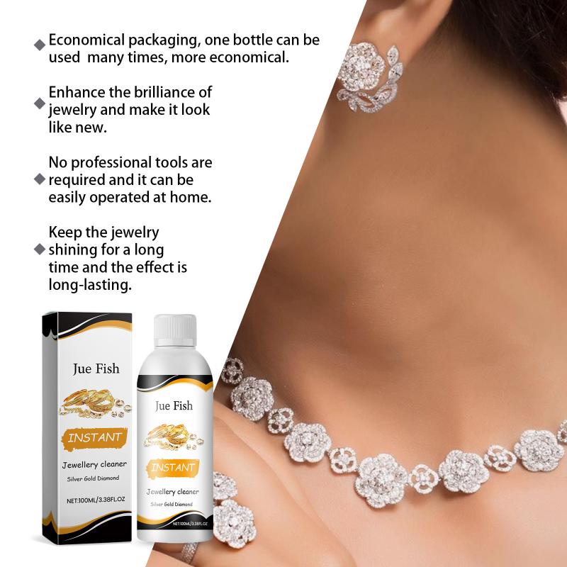 100Ml Jewelry Cleaner Solution For Gold Silver Glasses Watch Rings Diamond Polishing Remove Dirt Shine For Ultrasonic Machine
