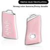 For Lexus Key Fob Cover Fit for 4 Buttons TPU Full Cover for Lexus ES350 ES300h UX200 LS500 LS500H LC500 LC500h (Pink)