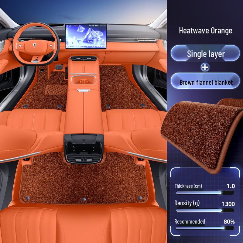 Deep Blue S07 Car Interior and Trunk Mat Set - 26-Piece Floor Mat Accessories